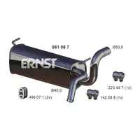 ERNST 061087 Endschalld&auml;mpfer Auspuff f&uuml;r OPEL Astra J CHEVROLET Cruze 1.6 109-124 PS