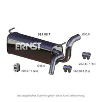 ERNST 061087 Endschalld&auml;mpfer Auspuff f&uuml;r OPEL Astra J CHEVROLET Cruze 1.6 109-124 PS