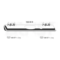 ERNST 104005 Endschalld&auml;mpfer Auspuff Endtopf f&uuml;r VW Transporter Bulli T3 1.9 60/78 PS