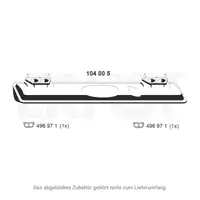 ERNST 104005 Endschalld&auml;mpfer Auspuff Endtopf f&uuml;r VW Transporter Bulli T3 1.9 60/78 PS