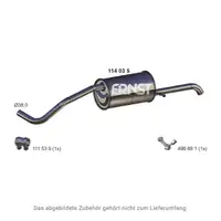 ERNST 114035 Endschalld&auml;mpfer f&uuml;r VW Polo 4 5 SEAT Ibiza 3 4 SKODA 1 2 1.2 6R6253609AF