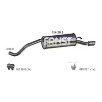 ERNST 114202 Endschalld&auml;mpfer Auspuff Schalld&auml;mpfer f&uuml;r VW 5 6R 6C 1.4/1.6 6R6253609AG