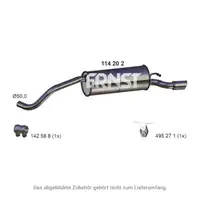 ERNST 114202 Endschalld&auml;mpfer Auspuff Schalld&auml;mpfer f&uuml;r VW 5 6R 6C 1.4/1.6 6R6253609AG