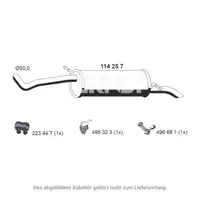 ERNST 114257 Endschalld&auml;mpfer f&uuml;r VW Polo 4 SEAT Ibiza 4 SKODA Fabia 2 1.6 / 16V 105 PS