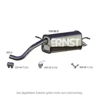 ERNST 115032 Endschalld&auml;mpfer Auspuff f&uuml;r SEAT Ibiza 4 SKODA Fabia 2 1.2 TSI 86/105 PS