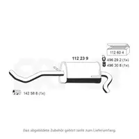 ERNST 112239 Endschalld&auml;mpfer Auspuff f&uuml;r VW Lupo 1.4 16V 75 PS ab 10.1998 6X0253609B