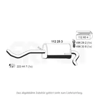 ERNST 112253 Endschalld&auml;mpfer f&uuml;r VW Lupo SEAT Arosa 1.4 TDI 1.7 SDI 60/75 PS 6X0253609C