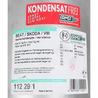 ERNST 112291 Endschalld&auml;mpfer f&uuml;r VW Polo 4 Ibiza 3 Fabia 1 1.2 / 12V 54/64 PS 6Q6253609J