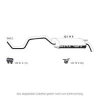 ERNST 121118 Schalld&auml;mpfer Endschalld&auml;mpfer f&uuml;r VW POLO 6N2 6N1 1.0-1.6 6N0253609G