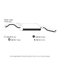 ERNST 122207 Endschalld&auml;mpfer Auspuff f&uuml;r VW Golf 2 1.0 1.3 / Cat 1.6 50/55/70/72 PS