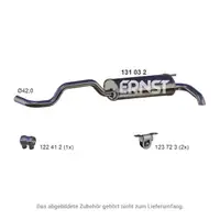 ERNST 131032 Endschalld&auml;mpfer Auspuff Endtopf f&uuml;r VW Polo 6N2 1.4 16V 75 PS 6N0253609M