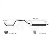 ERNST 131056 Endschalld&auml;mpfer Auspuff f&uuml;r VW Polo 3 6N1 6N2 1.4 TDI 1.7 SDI 1.9 D/SDI