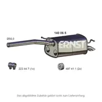 ERNST 140065 Schalld&auml;mpfer Endschalld&auml;mpfer f&uuml;r VW Caddy 3 1.6 2.0 SDI 2K0253609AD