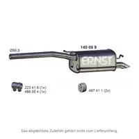 ERNST 140089 Endschalld&auml;mpfer Auspuff f&uuml;r VW Caddy 3 4 / Alltrack 2.0 TDI 2K0253609K