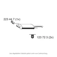 ERNST 142045 Endschalld&auml;mpfer Auspuff Endtopf f&uuml;r VW Golf 3 1.6 1.8 2.0 1.9D/TD/GTD