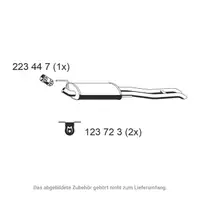 ERNST 142175 Endschalld&auml;mpfer Auspuff f&uuml;r VW Golf 3 Variant 1.9 D/SDI/TDI 1H9253609H