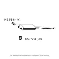ERNST 142250 Endschalld&auml;mpfer f&uuml;r VW GOLF 3 Variant 1.9D 64 PS bis 02.1999 1H9253609F
