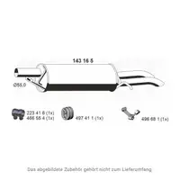 ERNST 143165 Endschalld&auml;mpfer Auspuff Endtopf f&uuml;r VW Passat B5 B5.5 1.9/2.0/2.5 TDI