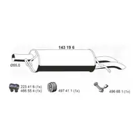 ERNST 143196 Endschalld&auml;mpfer Auspuff Endtopf f&uuml;r VW Passat B5 B5.5 2.0 2.3 VR5 3B0253609L