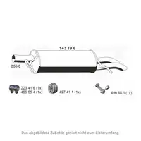 ERNST 143196 Endschalld&auml;mpfer Auspuff Endtopf f&uuml;r VW Passat B5 B5.5 2.0 2.3 VR5 3B0253609L