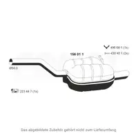 ERNST 156011 Endschalld&auml;mpfer Auspuff f&uuml;r VW Golf 6 Variant 1.2 TSI 86/105 PS 1K5253609CD