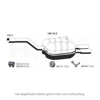 ERNST 156165 Endschalld&auml;mpfer Auspuff Endtopf f&uuml;r VW Passat B6 1.8 TSI 2.0 FSI 3C0253609DG