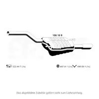 ERNST 156189 Endschalld&auml;mpfer Auspuff Endtopf f&uuml;r VW Passat B6 1.4 TSI 1.6 102/122 PS