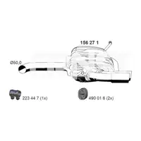 ERNST 156271 Endschalld&auml;mpfer Auspuff f&uuml;r VW Golf 7 1.4 TSI 122/125 PS 5G6253609P