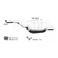 ERNST 157025 Endschalld&auml;mpfer Auspuff Endtopf f&uuml;r VW Golf 6 Variant 1.4 TSI 122/160 PS