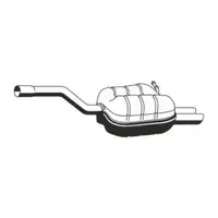 ERNST 157032 Rear Muffler for VW Golf 6 Variant 2.0 TDI 140 hp 1K5253609BN