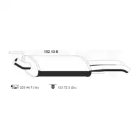 ERNST 152136 Endschalld&auml;mpfer Auspuff f&uuml;r VW Golf 3 2.0 GTI 115 PS mit 3-Wege Kat