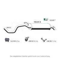ERNST 153010 Endschalld&auml;mpfer Auspuff Schalld&auml;mpfer f&uuml;r VW Golf 4 SEAT 1 1.4 JZW253609S