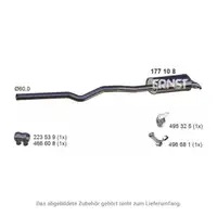 ERNST 177108 Rear Muffler for VW Transporter T5 T6 2.0 TDI JZW253609BQ