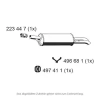 ERNST 204231 Endschalld&auml;mpfer Auspuff Endtopf f&uuml;r AUDI A6 4B C5 1.9 TDI 110 PS 4B0253609CA