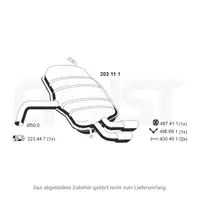 ERNST 203111 Endschalld&auml;mpfer Auspuff f&uuml;r SKODA Yeti (5L) 1.4 TSI 122 PS bis 11.2013