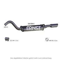 ERNST 233064 Endschalld&auml;mpfer Auspuff Endtopf f&uuml;r AUDI Coupe / Cabrio B3 2.0 / E 115 PS