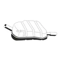 ERNST 245043 Endschalld&auml;mpfer f&uuml;r AUDI A4 B8 A5 8T 8F 1.8 TFSI 120/160/170 PS 8K0253609H