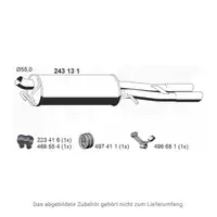 ERNST 243131 Endschalld&auml;mpfer f&uuml;r AUDI A4 8D B5 2.6 2.8 150/174 PS bis 07.1998 8D0253609M