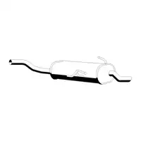 ERNST 250009 Endschalld&auml;mpfer f&uuml;r BMW 3er E46 / Coupe 316i 318i M43 105/118 PS 18121712927