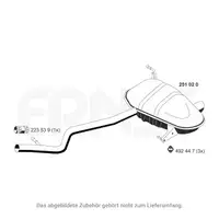 ERNST 251020 Endschalld&auml;mpfer Auspuff f&uuml;r BMW 1er E81 E87 116i 118i 120i N43 122-170 PS