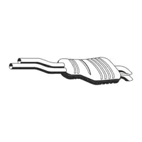 ERNST 275088 Endschalld&auml;mpfer Auspuff f&uuml;r BMW 3er E46 / Coupe / Touring 330d 330xd M57
