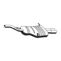 ERNST 273299 Endschalld&auml;mpfer Auspuff f&uuml;r BMW 3er E46 / Coupe / Touring 320i 323i 328i M52
