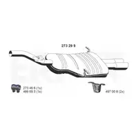 ERNST 273299 Endschalld&auml;mpfer Auspuff f&uuml;r BMW 3er E46 / Coupe / Touring 320i 323i 328i M52