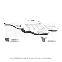 ERNST 273299 Endschalld&auml;mpfer Auspuff f&uuml;r BMW 3er E46 / Coupe / Touring 320i 323i 328i M52