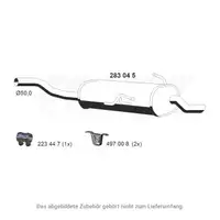 ERNST 283045 Endschalld&auml;mpfer f&uuml;r BMW 3er E46 / Coupe / Touring 316i 318i M43 18107501686