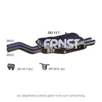 ERNST 283137 Endschalld&auml;mpfer Auspuff Endtopf f&uuml;r BMW 3er E46 320i 325i M54 170/192 PS