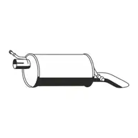 ERNST 305037 Rear Muffler for FORD Galaxy WGR 2.3 16V 140/146 hp