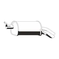 ERNST 305082 Endschalld&auml;mpfer Auspuff Endtopf f&uuml;r FORD Galaxy WGR 2.8 V6 204 PS AYL