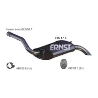 ERNST 315173 Endschalld&auml;mpfer f&uuml;r FORD Focus 3 C-Max 2 1.6 Ti/LPG/Flexifuel 120/125 PS