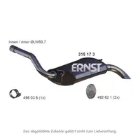 ERNST 315173 Rear Muffler for FORD Focus 3, C-Max 2, 1.6 Ti/LPG/Flexifuel, 120/125 hp